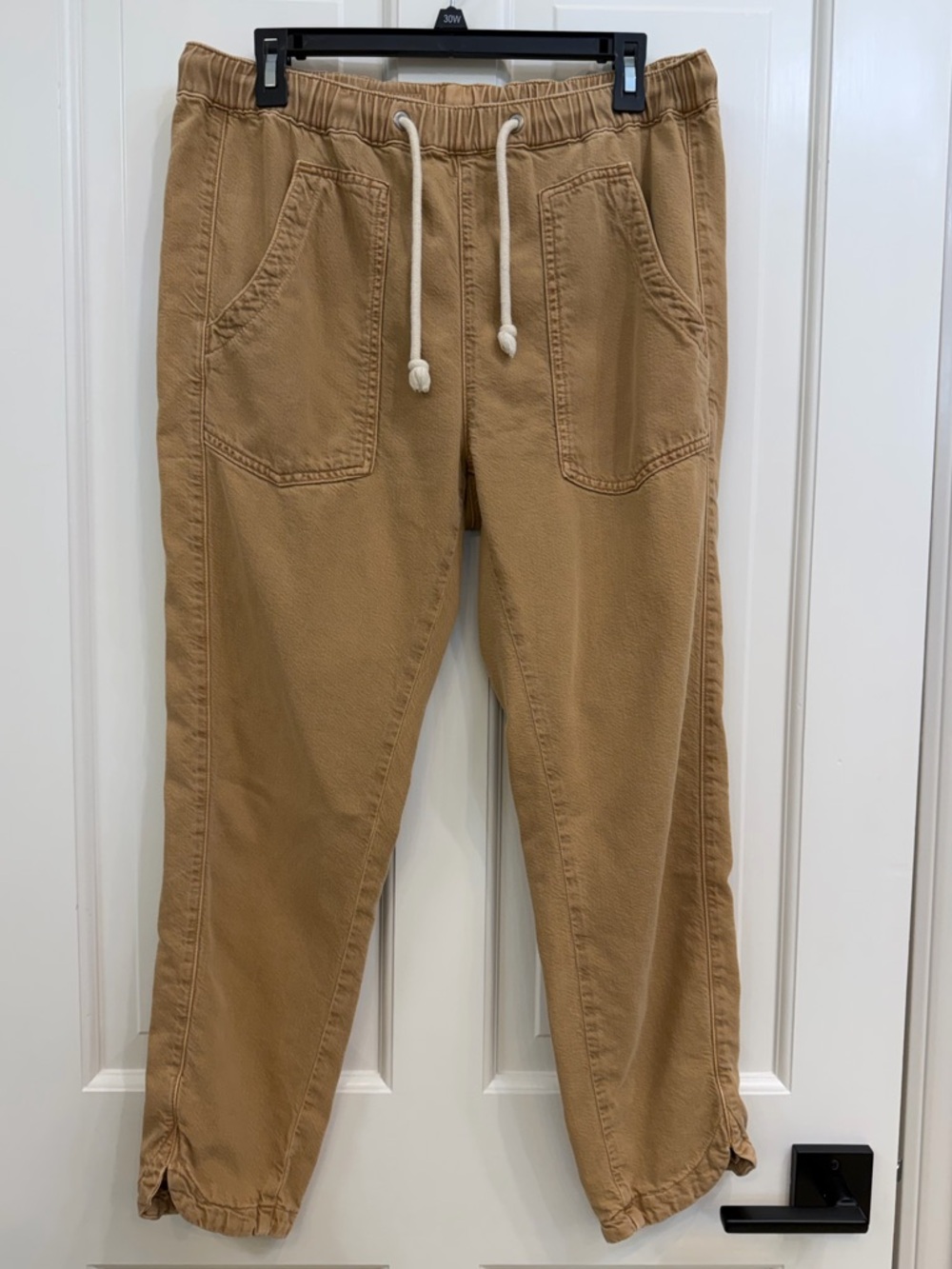 Pilcro Tan Drawstring Jogger Pants form Anthropologie